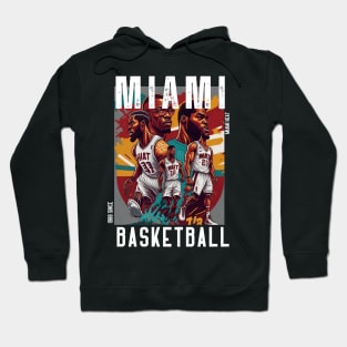 Miami heat basketball  vector graphic design Hoodie